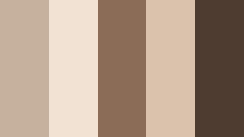 soft blanket evening creamy taupe color palette with hex codes