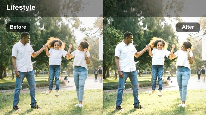 Bedroom with soft window blinds light casting gentle shadows in a cinematic style.