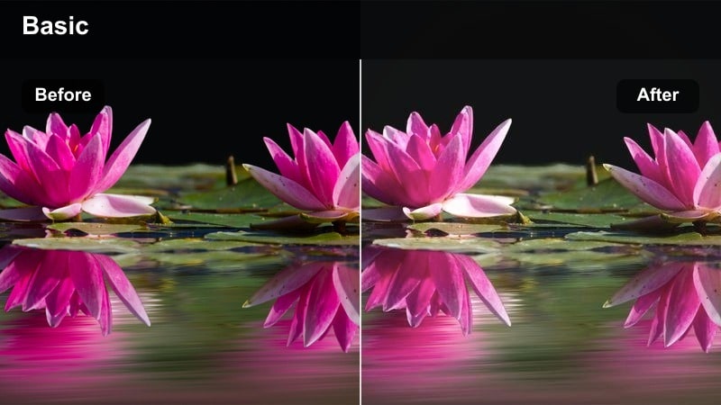 Daytime city sidewalk with softened pastel colors and lifted shadows.