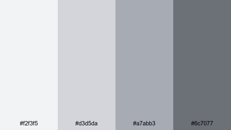 soft concrete loft scandinavian color palette with hex codes