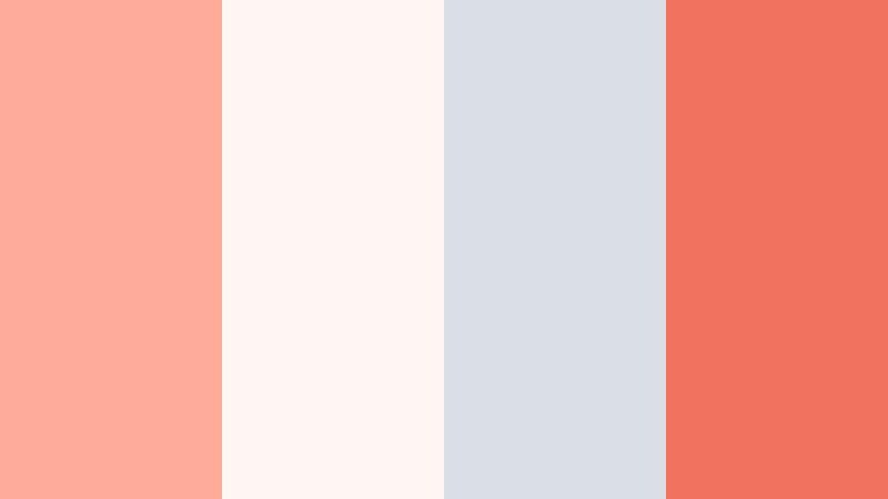 soft coral grid aesthetic soft coral color palette with hex codes