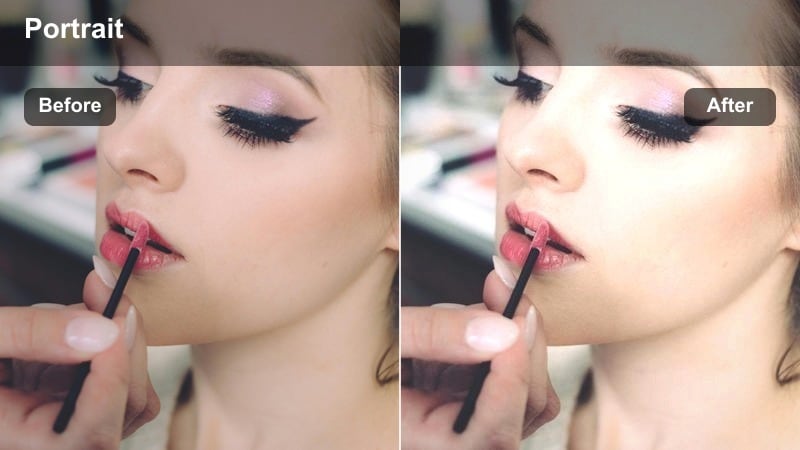 Soft pastel-toned studio fashion portrait with creamy highlights and light contrast.