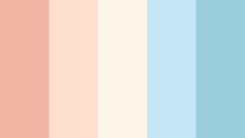 soft creator desk muted salmon color palette with hex codes