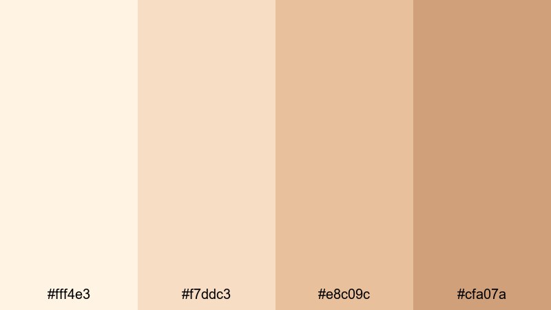 soft dune morning desert color palette with hex codes