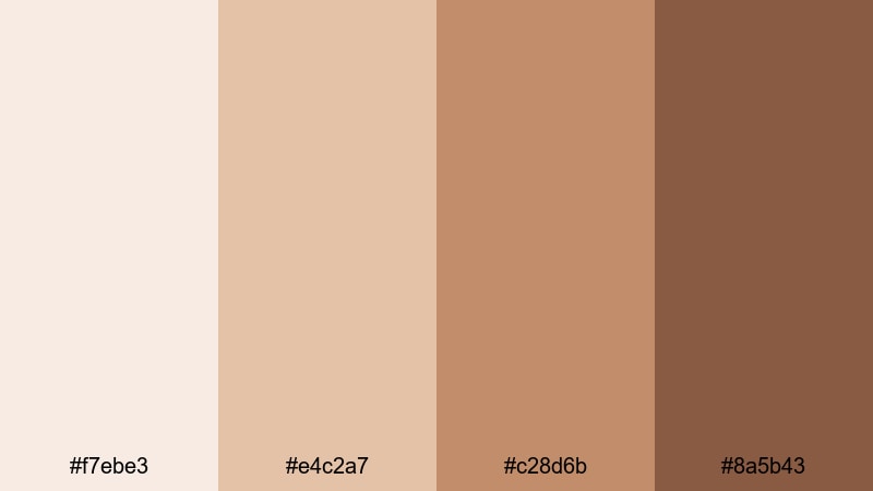 soft ember glow muted color palette with hex codes