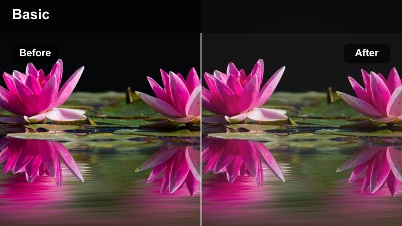 Faded cinematic shot of a person walking down a city street at twilight with soft contrast.