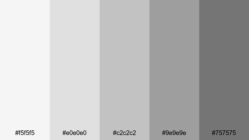 soft gray workspace aesthetic color palette with hex codes