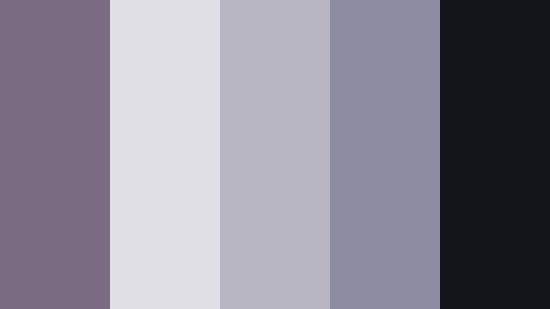 soft hardware mauve shadow color palette with hex codes