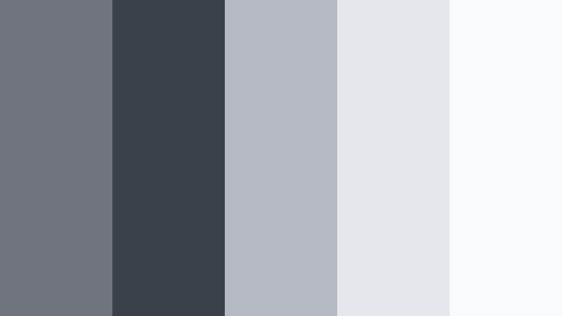 soft interface chrome stormcloud gray color palette with hex codes