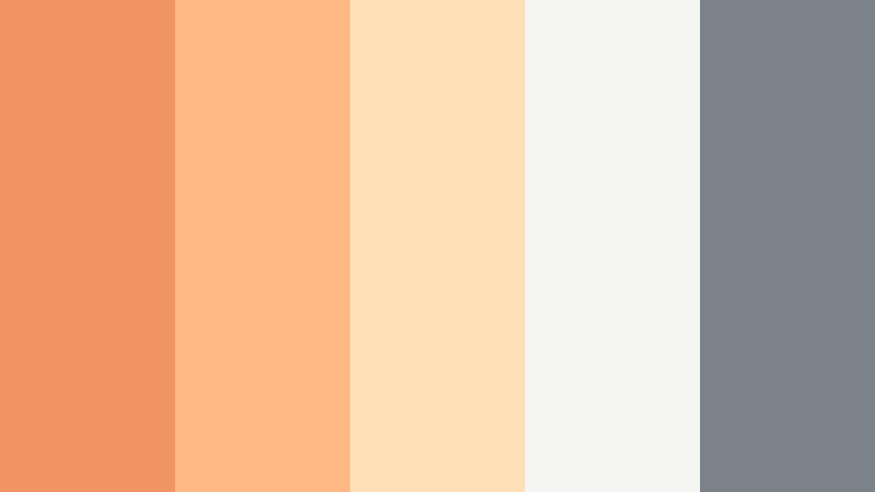 soft interface sunset muted sunset orange color palette with hex codes