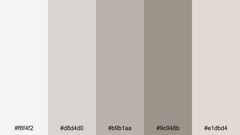 soft knit sunday pastel gray color palette with hex codes