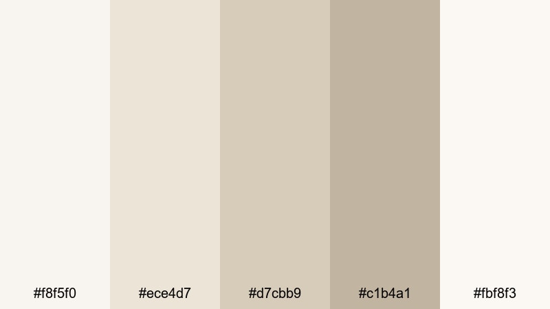 soft linen workspace soft color palette with hex codes