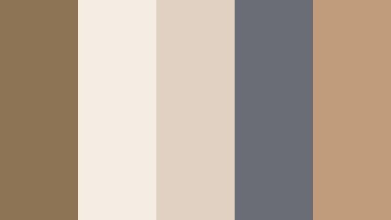 soft loft bronze faded bronze color palette with hex codes