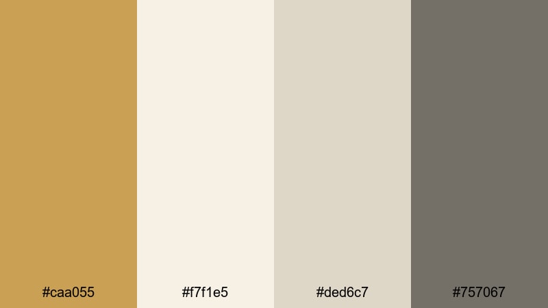 soft matte brass brass color palette with hex codes