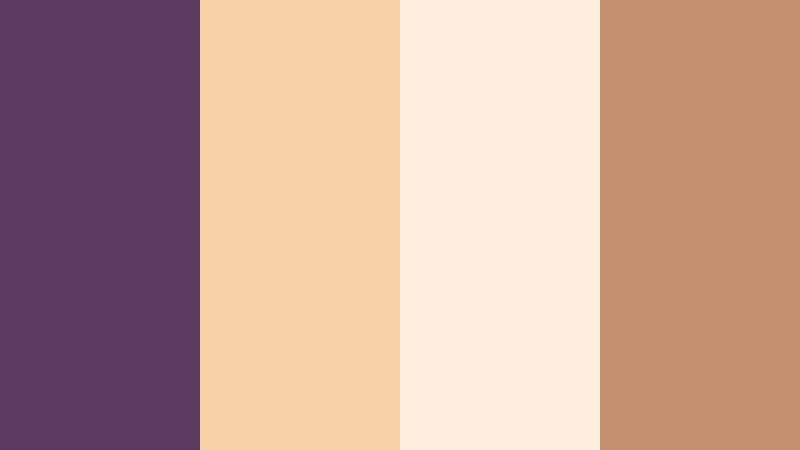 soft orchard glow plum shadow color palette with hex codes