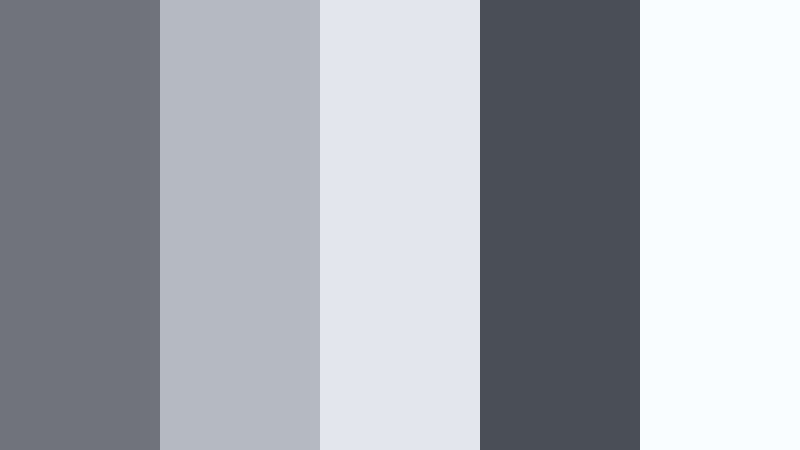 soft overcast frame meteor gray color palette with hex codes