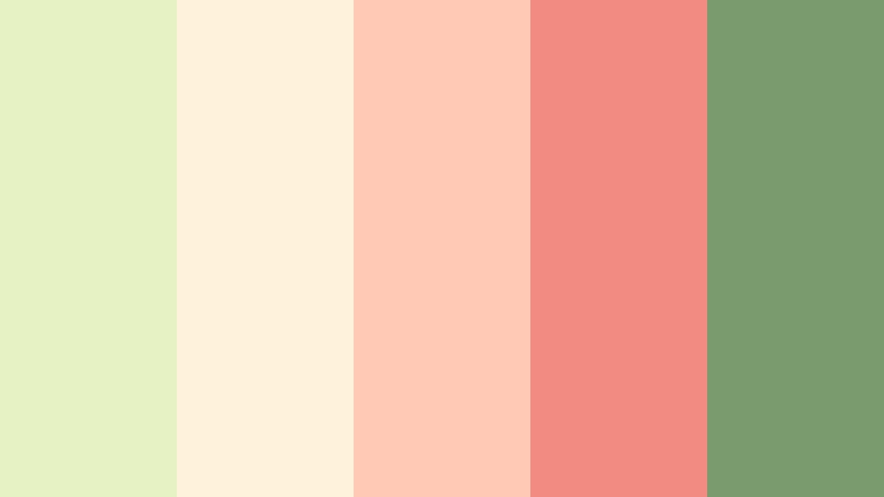 soft retro kitchen avocado cream color palette with hex codes