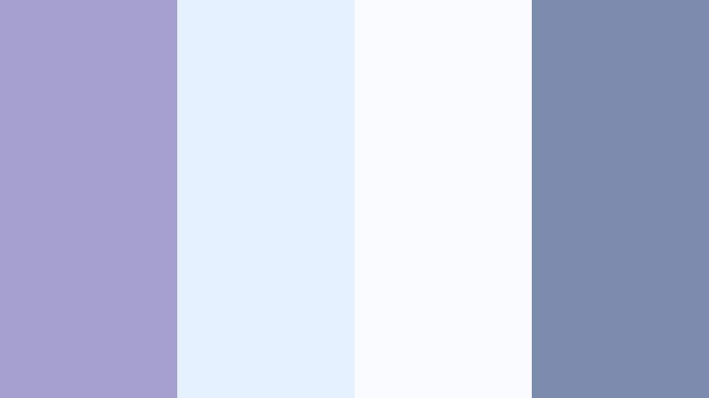 soft screen glow dusty periwinkle color palette with hex codes