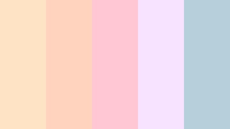 soft sorbet studio apricot cream color palette with hex codes