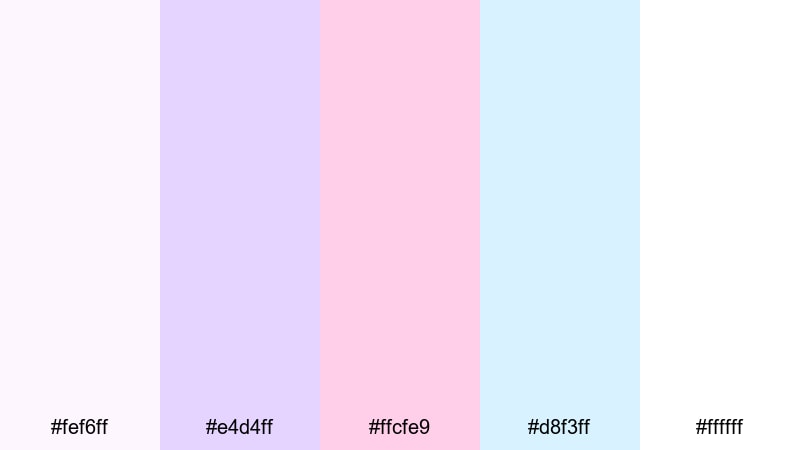 soft stories frame instagram color palette with hex codes