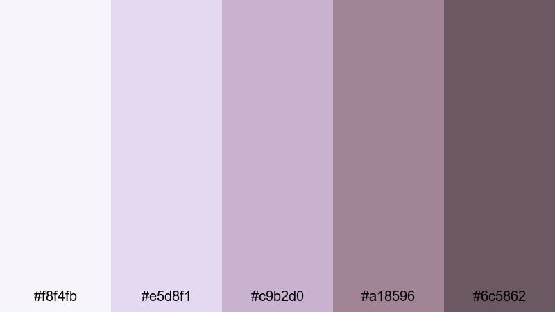 soft streamer setup mauve taupe color palette with hex codes