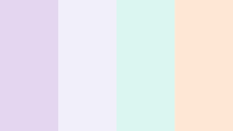 soft studio glow creamy lilac color palette with hex codes