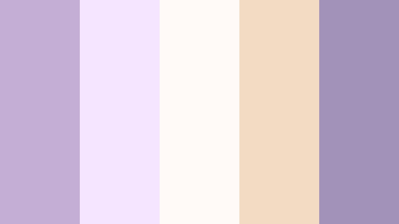 soft studio glow faded violet color palette with hex codes