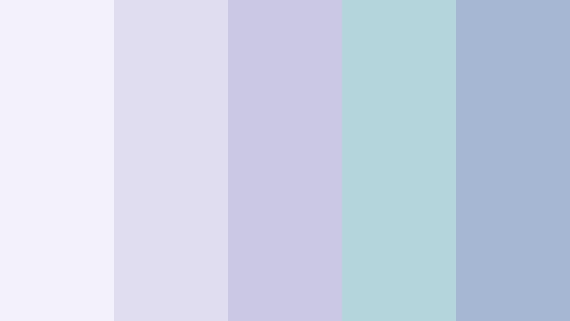 soft studio haze frosted lavender color palette with hex codes