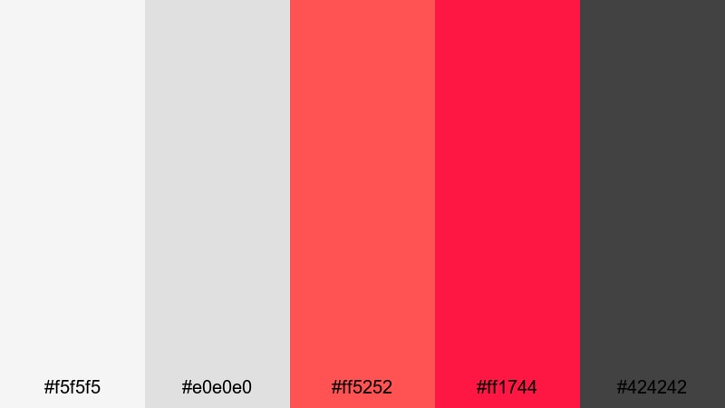 soft tech crimson accent crimson color palette with hex codes