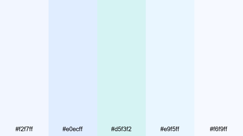 soft tech interface pastel color palette with hex codes