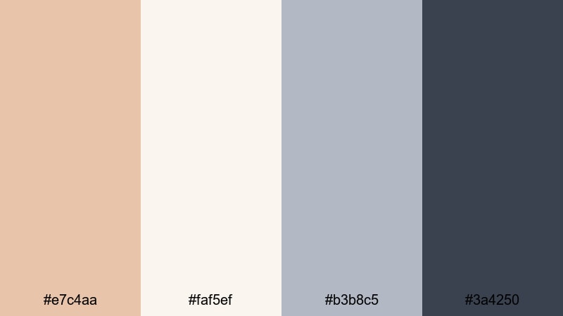 soft tech sand desert sand color palette with hex codes
