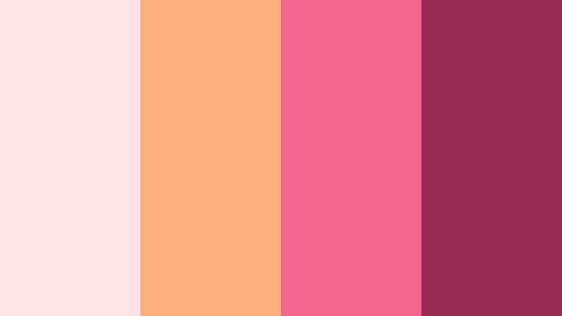 solar flare rose cosmic rose color palette with hex codes