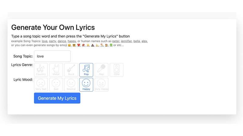 these lyrics do not exist homepage