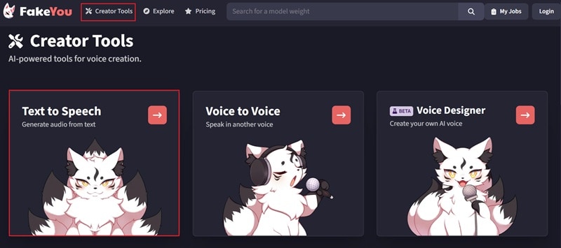 select text to speech feature