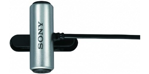  الميكروفون ملقطي الشكل وذو الصوت المجسم Sony ECMCS3 المُتعدِّد الاتجاهات