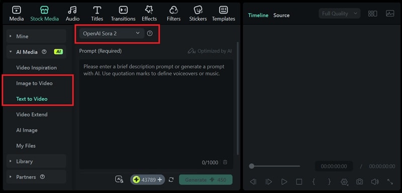 open filmora ai video generation tool