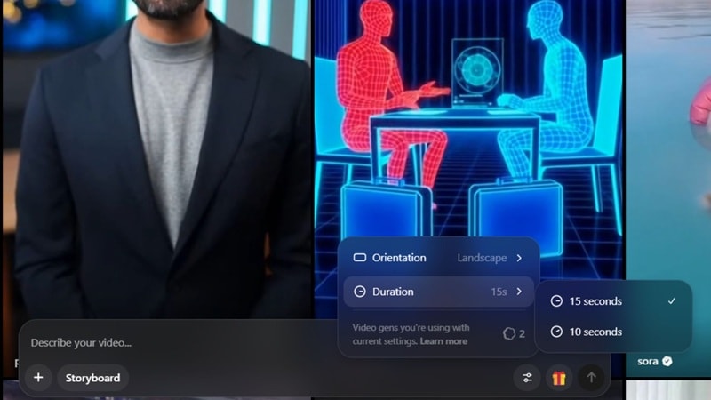 set sora 2 video duration