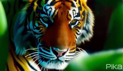 pika tiger video