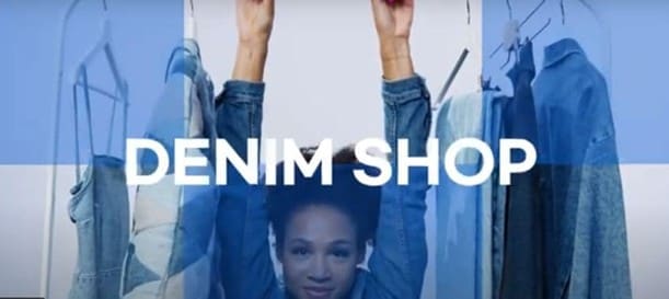 deepbrain ai denim shop video