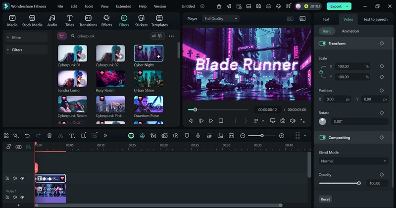editing ai image inside filmora editor