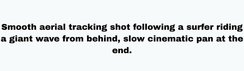 describing camera directions in sora prompts