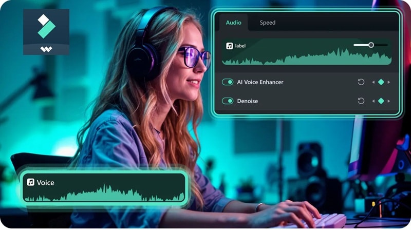 edit and enhance audio in filmora