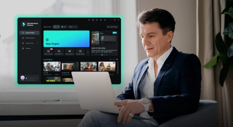 create and edit videos with filmora