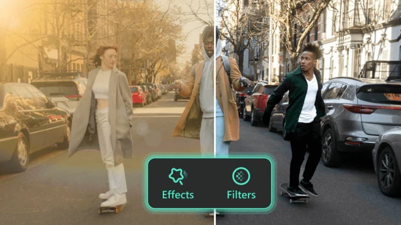 apply effects and filters with filmora