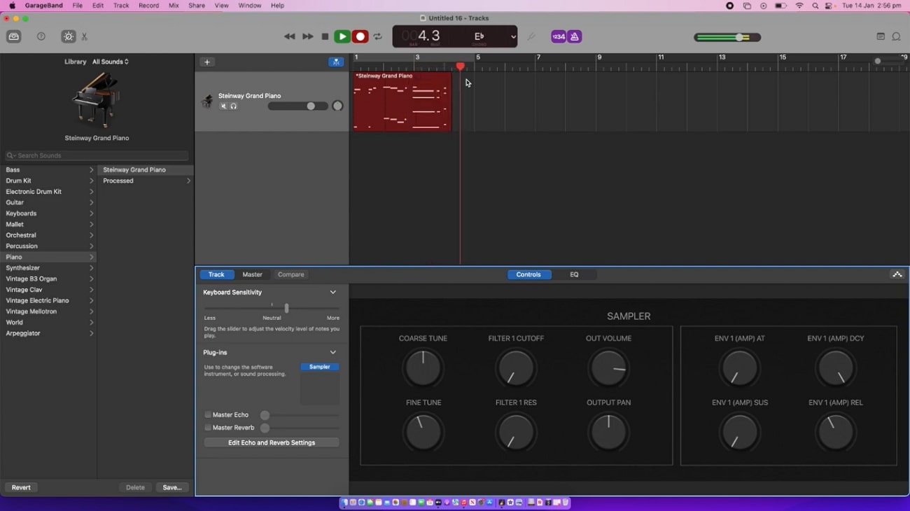 logiciel de mixage audio garageband 