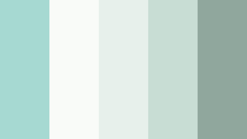 spa day minimal pale lagoon color palette with hex codes