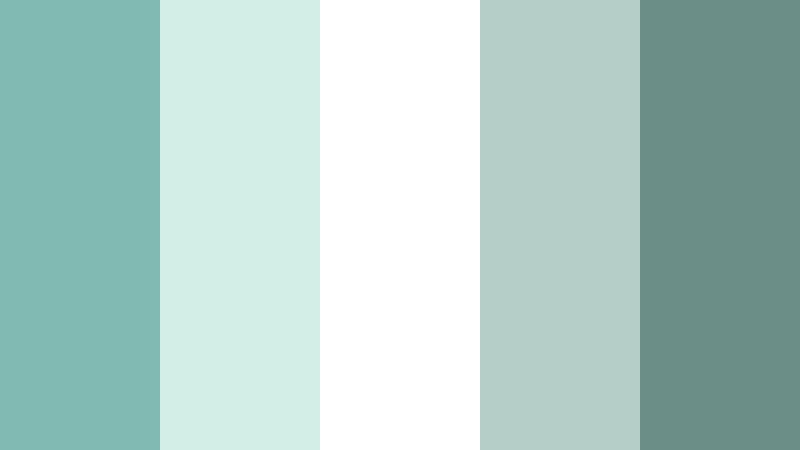 spa day serenity muted aqua color palette with hex codes