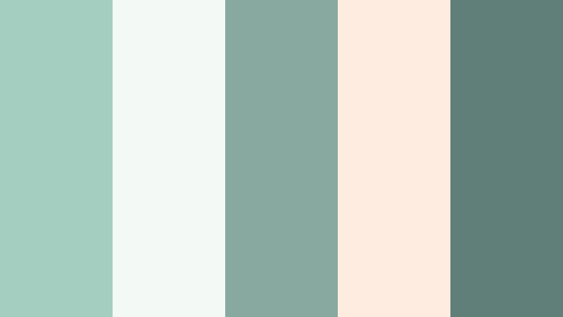 spa retreat calm misty jade color palette with hex codes