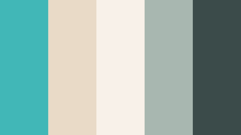 spa stone tranquility turquoise and sandy beige resort color color palette with hex codes