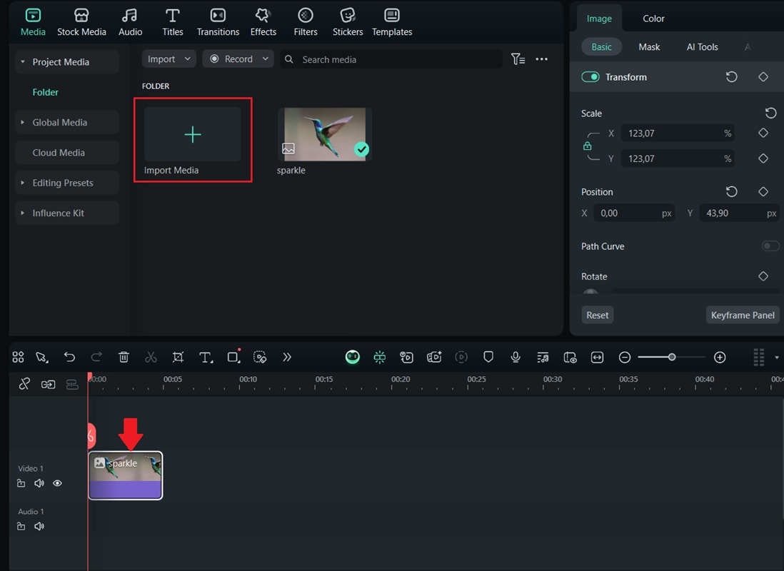 Importer une vidéo ou des clips
